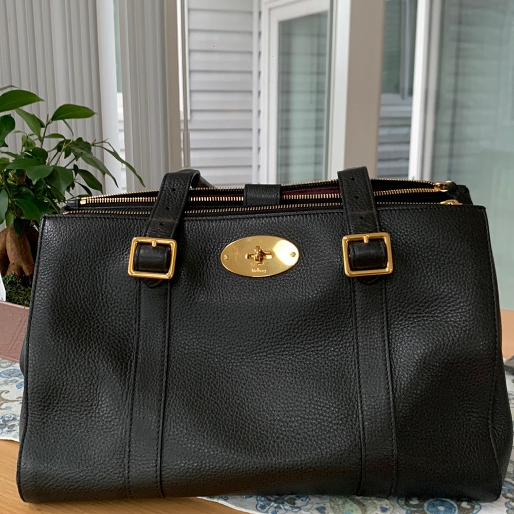 Mulberry Black Small Classic Grain
